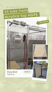 Chenils pour chiens antirouille de haute qualité personnalisation en fer chenil pour chiens en gros grand chenil extérieur pour chien hôtel - Product Image 5