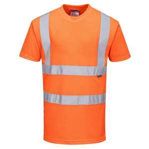 PORTWEST - RT23ORR4XL T-shirt orange haute visibilité RIS-EAN 5036108128280 HI-VIS WORKWEAR - Product Image 1