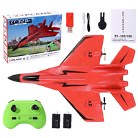 Avion télécommandé RC à double batterie en mousse EPP avec LED pour un vol prolongé, idéal pour les amateurs adultes