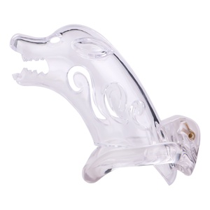 Dispositivo de Castidad Masculino Grande con Forma de Delfín, Jaula para Pene Reutilizable de Resina ABS, Juguete Sexual para Hombres, BDSM, Fetichismo, Bondage, Varios Colores Disponibles - Product Image 2