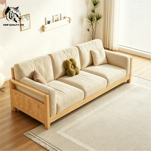factory direct sale great price customized huge stock eco-friendly couche <b>sofa</b> new design living room furniture wood fabric <b>sofa</b> - Product Image 4