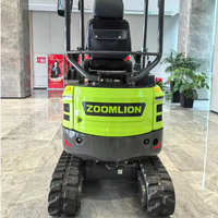 Promotion : Excavatrice sur chenilles Zoomlion ZE18G 1870 kg avec moteur et pompe pour travaux de génie hydrotechnique et de démolition