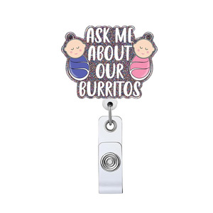 Vui có thể thu vào huy hiệu Reel cho ID thẻ huy hiệu có thể thu vào chủ Alligator <span class=keywords><strong>clip</strong></span> cho y tá y tế trợ lý điều dưỡng - Product Image 6