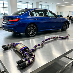 Sistema de Escape de Alto Rendimiento CSZ de Titanio para <span class=keywords><strong>BMW</strong></span> G20 <span class=keywords><strong>320e</strong></span> 330e Valvetronic, Silenciador con Válvula, Sistema de Escape Catback - Product Image 1