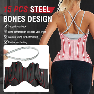 Vente en gros de ceinture de sport rose sablier ceinture de compression <span class=keywords><strong>fajas</strong></span> cinturillas gaines post-partum colombiennes pour les femmes - Product Image 6