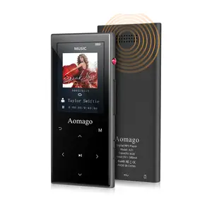 ขายส่ง mp3 mp4 player full screen-Aomago รองรับวิทยุ FM บันทึกวิดีโอ MP4,HiFi Lossless หน้าจอ TFT 2.4นิ้ว BT 8GB MP3เครื่องเล่นพร้อมลำโพงในตัว