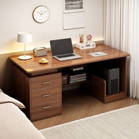Venta al por mayor de nuevos productos Mesa de oficina de madera maciza Escritorio de oficina para personal Mesa de personal de coworking con cajones