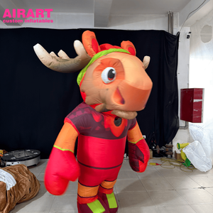 Mascota Inflable Comercial de Alce para Caminar, Personalizada para la Copa de Fútbol 2026 Canadá, para Desfiles de Carnaval - Product Image 5
