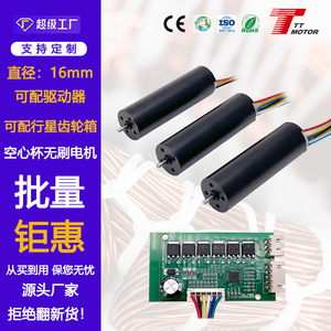 มอเตอร์ไร้แกน 60W กำลังขับ 1652 แรงบิดสูง เส้นผ่านศูนย์กลาง 16 มม. 4 ขั้ว 12V - Product Image 2