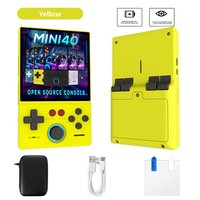 Console de jeu portable X323 Mini40 4.0'' Ips avec système Linux, style rétro, lecteur Wifi, consoles de jeux vidéo d'arcade portables