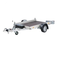 Fabricant de remorque sur mesure semi-remorque à plateau bas moto remorques