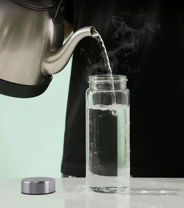 Bouteille d'eau de 500 ml à large ouverture, anti-fuite, personnalisée, en borosilicate résistant à la chaleur, design sportif, lavable au lave-vaisselle, gobelet à thé - Product Image 6