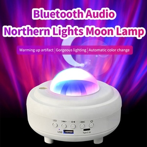 Rechargeable Aurora Star Projector Night Light, Built-in Lithium Battery Moon Sky Projection <b>Lamp</b> For Bedroom Party Home Decor - Product Image 3