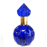 Décoration d'intérieur arabe, flacon de parfum en verre vide, flacon de parfum en cristal multicolore avec bouchon, cadeau décoratif de luxe
