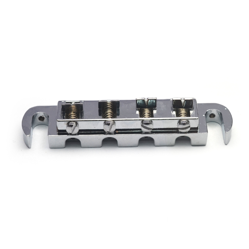 コンボブリッジテールピース 4 弦ベースギター用 87.2x20MM 弦間隔