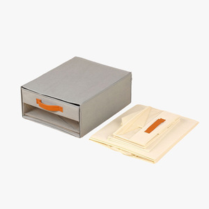 Clothing Organizer Foldable <b>Storage</b> <b>Box</b> Rectangle Solid Color Lidless Stackable Wardrobe Bed Sheet Set <b>Storage</b> - Product Image 2