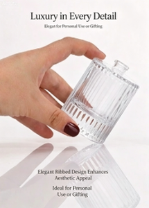 Clear <b>Glass</b> Perfume Bottle Thick Wall Round Empty Fragrance Spray Bottle Cosmetic <b>Packaging</b> 75ml 100ml 200ml - Product Image 2