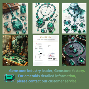 Изумруд для обнаружения изумрудов, синтетические зеленые изумруды Замбии, бразильские афганские лабораторные изумрудные украшения - Product Image 5