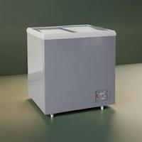 Utilisé Horizontal Top Open Deep Chest Deux Portes en Verre Réfrigérateur et Congélateur 150l -25 ° c à-10 ° c