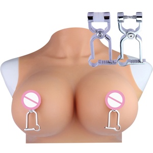 QKKQ Clip de mamelon en acier inoxydable pour femmes, accessoires de masturbation, stimulation des mamelons, gadgets sexy, jouets sexuels fétichistes, jeux BDSM, masseur de mamelons pour adultes - Product Image 1