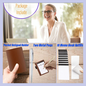 Tùy chỉnh túi nhỏ <span class=keywords><strong>PU</strong></span> da kinh doanh máy tính xách tay kế hoạch hàng ngày danh sách kiểm tra Mini Túi <span class=keywords><strong>notepad</strong></span> với chủ thẻ - Product Image 5