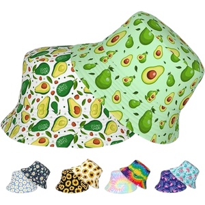 Wholesale Printed Sublimation Polyester Cotton Summer Unisex <b>Golf</b> <b>Bucket</b> <b>Hats</b> for Outdoor Sport - Product Image 6