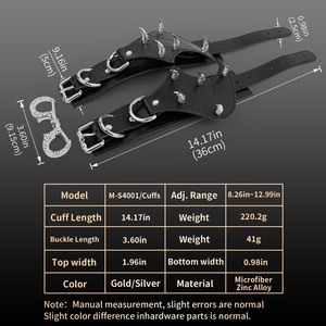 Grilletes de Tobillo con Alas de Murciélago, Juego de Dominación, Restricción, Esposas, Diversión, Entrenamiento SM, Fetiche, Juguetes Sexuales para Parejas Adultas, Venta al por Mayor - Product Image 4