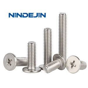 Vis de machine à tête plate ultra-mince en acier zingué M1.2 M1.4 M1.6 M2 M2.5 M3 M3.5 M4 M5 Métriques standard et non standard - Product Image 5
