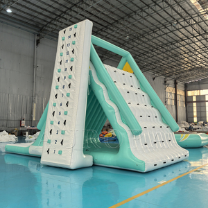 Tùy chỉnh Inflatable Trampoline với trượt Inflatable thể thao dưới nước chơi trò chơi bouncy Inflatable Float nền tảng - Product Image 2