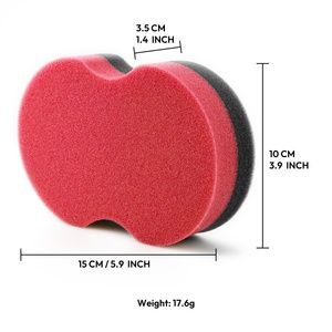 YS-H007 Spugna Applicatrice Cera <span class=keywords><strong>Auto</strong></span> a Forma di 8, Tampone Lucidante in Schiuma ad Alta Densità per Dettagli <span class=keywords><strong>Auto</strong></span>, Pulizia Interni e Pneumatici, Facile da Usare - Product Image 4