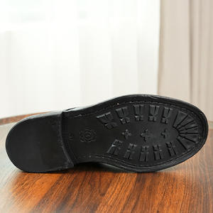 Mocassins pour hommes en cuir brun de haute qualité, fabriqués au Royaume-Uni, style rétro, cuir lavé, Goodyear Welted, lacets, brogues imperméables - Product Image 5