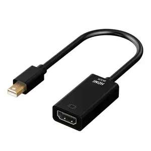 Kabel adaptor 4K * 2K 1080P Mini DP Displayport Mini pria ke HDMI Wanita kabel adaptor konverter Video 4K pemasok