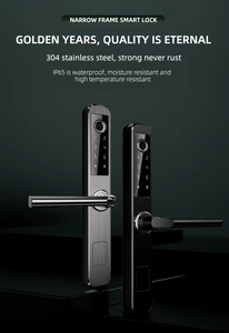Waterproof Ip65 Electric Fingerprint <strong>Keypad</strong> Smart <strong>Lock</strong> for Metal <strong>Fence</strong> Garden Iron <strong>Gate</strong> <strong>Locks</strong> Unlock on Both Sides