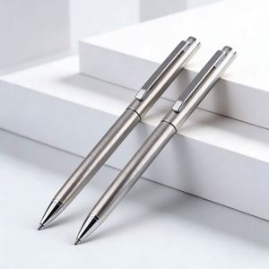 Promotional High-quality Stainless Steel Metal Ballpoint <b>Pens</b> Wholesale Slim Signature <b>Pen</b> with Custom logo for Corporate Events - Product Image 2