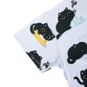 เสื้อยืดโอเวอร์ไซส์ลายสัตว์ ผ้าเจอร์ซีย์ใยไผ่ธรรมชาติ นุ่ม ระบายอากาศได้ดี สวมใส่สบาย ชุดนอนน่ารัก ขายส่ง - Product Image 5