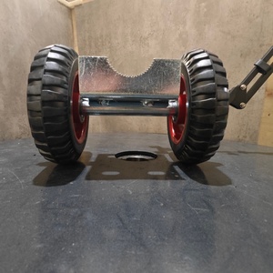 Roue industrielle en caoutchouc <span class=keywords><strong>de</strong></span> 8 pouces, roue pivotante pour <span class=keywords><strong>portail</strong></span> en tube métallique <span class=keywords><strong>coulissant</strong></span> - Product Image 3