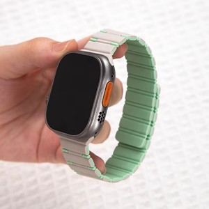 สายนาฬิกาซิลิโคนแบบนุ่ม ระบายอากาศได้ดี กันน้ำ สำหรับ <span class=keywords><strong>Apple</strong></span> <span class=keywords><strong>Watch</strong></span> Ultra 2 42/44/45/49/S10/S11 ขนาด 46 มม. พร้อมแม่เหล็ก - Product Image 6