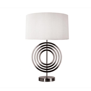 <b>Black</b> and White Color Ceramic <b>Table</b> Lamp with On\off Switch on Base for Hotel <b>Bedside</b> Reading Lamp - Product Image 3