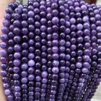 Perles rondes en améthyste, pierres naturelles polies pour la fabrication de bijoux, nouveautés, vente en gros directe d'usine