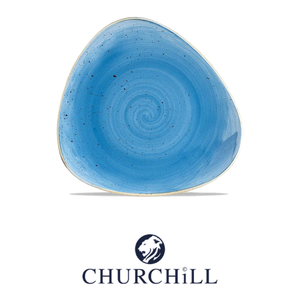 Assiette triangulaire bleu marine 19,2 cm Churchill Stonecast mouchetée 12Scfstr7 - Product Image 4