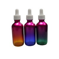 Flacon compte-gouttes en verre dégradé mat coloré 15/20/30 ml pour sérum de soin de la peau, parfum, huile essentielle