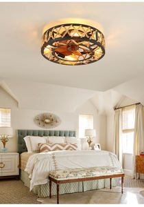 Ventilador de Techo Industrial de Hierro de 15.8 Pulgadas para Exteriores y Hoteles, con Luz LED Estilo Linterna, Control Remoto, Motor Eléctrico BLDC, 6 Velocidades, 29dB, 5 - Product Image 3