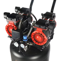Compresseur d'air vertical de dentisterie sans huile portable de haute qualité 100L 100% V compresseur d'air silencieux pour dentaire 220V