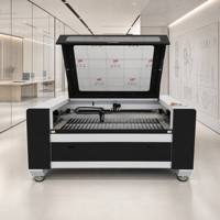Machine de découpe laser CO2 1810/1812 CNC de table pour acrylique et cuir - Contrôle Ruida haute précision, refroidissement par eau, supports inclus