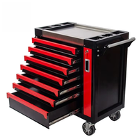 Chariot à outils roulant JOEPON à 7 tiroirs avec roues, dessus en acier inoxydable, revêtement poudré, rangement de garage, 150 kg, OEM ODM