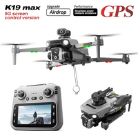 Nouveau mini drone K19 avec écran de 4,5 pouces, télécommande, évitement d'obstacles par laser, positionnement GPS, WIFI 5G FPV avec caméra HD 4K, 249g