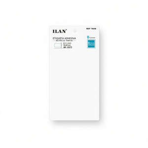 Etiqueta Adhesiva ILAN 18x44mm Rectangular, 15 Etiquetas por Hoja, 6 Hojas, para Uso en Prendas - Product Image 3