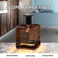 Ensemble de diffuseur de roseaux en verre carré haut de gamme 500ML Ornement d'aromathérapie à la maison écologique de grande capacité pour un parfum durable