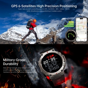 Dm58 Người Đàn Ông Của Thông Minh Đồng Hồ Bt Cuộc Gọi 1.43Inch Màn Hình Amoled 500MAh GPS Tracker Ngoài Trời La Bàn Từ Tính Năng Thể Thao Cho <span class=keywords><strong>Android</strong></span> - Product Image 4
