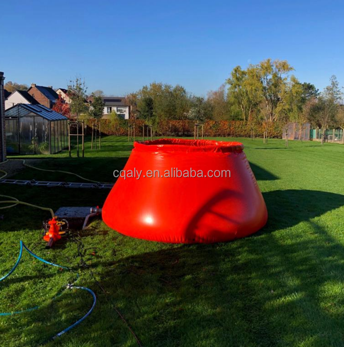 Tanque de almacenamiento de agua de cebolla a medida de fábrica Tanque de almacenamiento de agua de PVC suave de 1000l 20